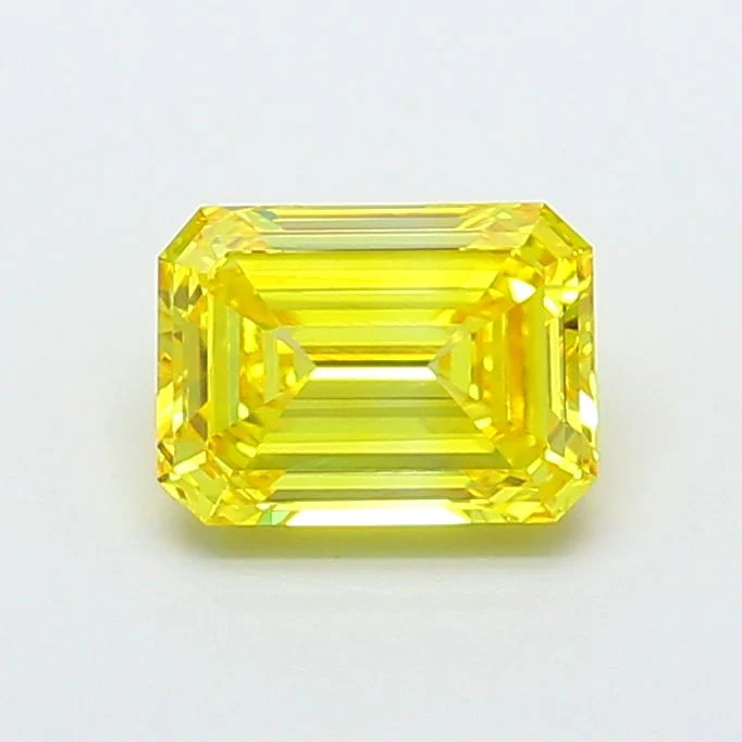 1.91 Carat Emerald Cut Fancy Yellow