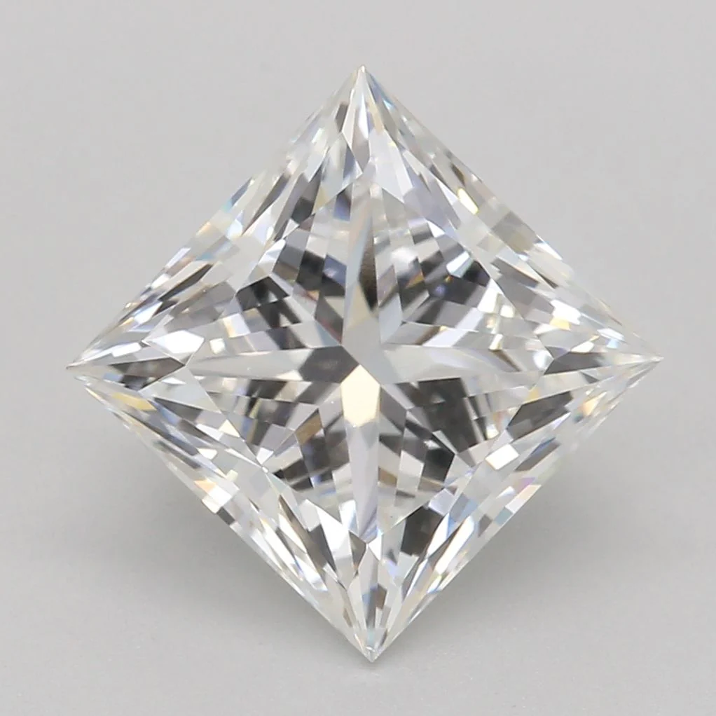 2.05 Carat E-VVS2 Princess Lab Diamond