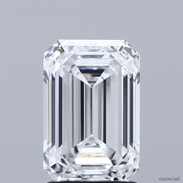 2.10 Carat D-VVS2 Emerald Lab Diamond