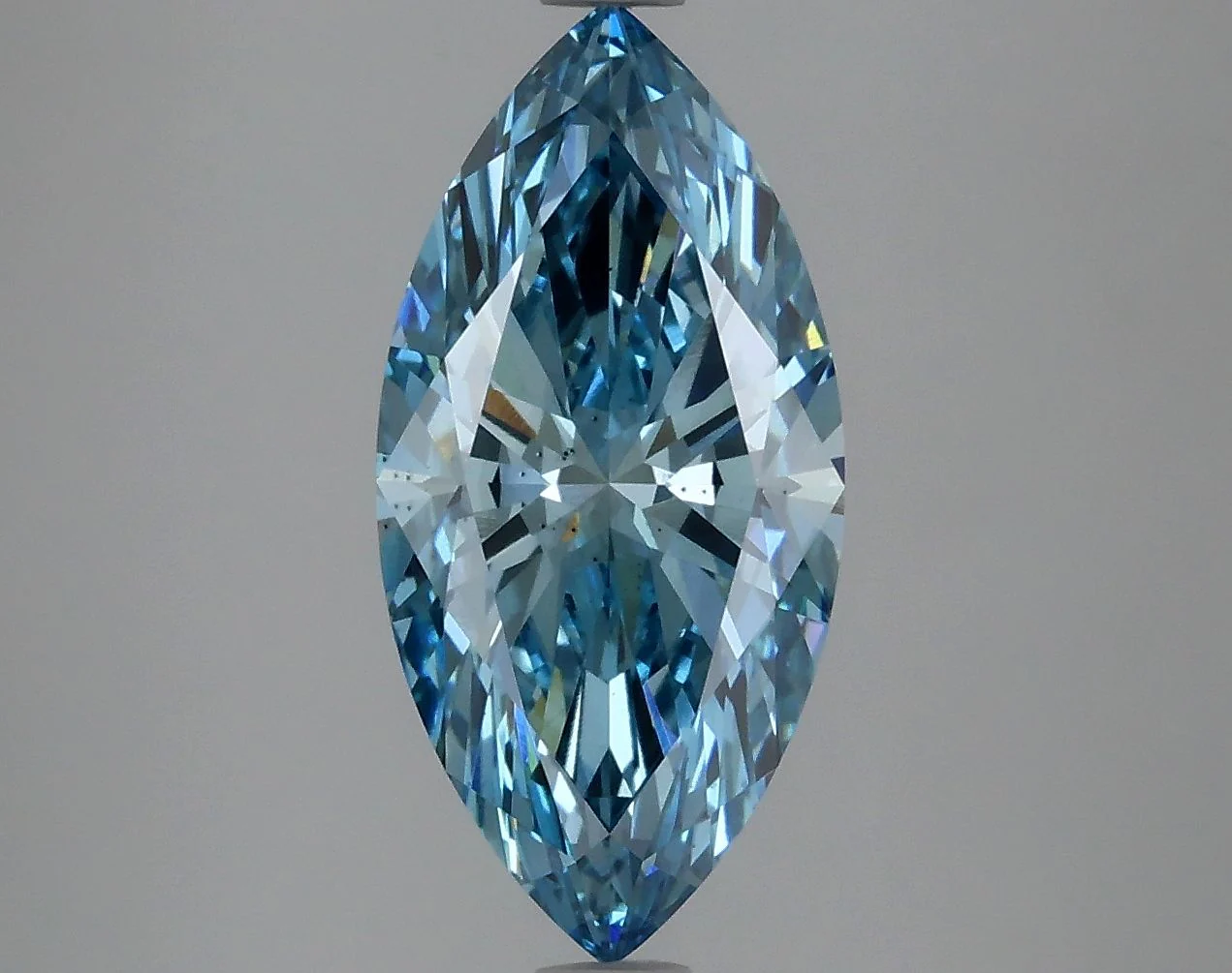 2.81 Carat Marquise Cut Fancy Blue