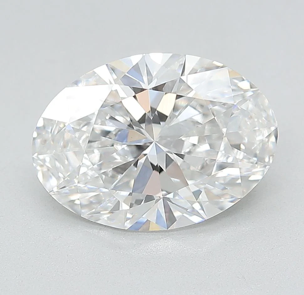 3.01 Carat D-VVS2 Oval Lab Diamond