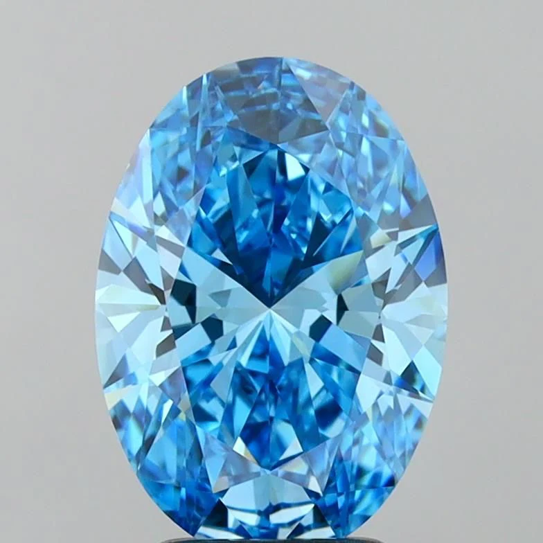 3.03 Carat Oval Cut Fancy Blue