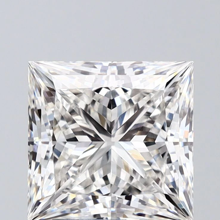 3.04 Carat F-VVS2 Princess Lab Diamond