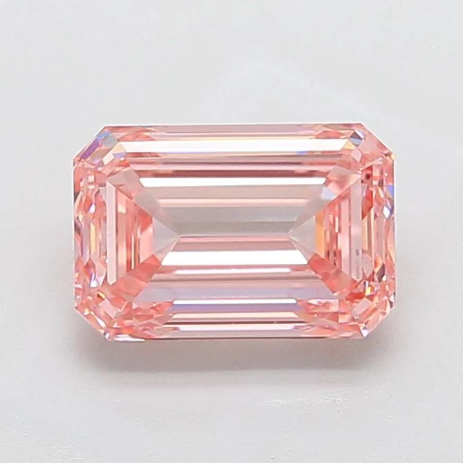 3.33 Carat Emerald Cut Fancy Pink