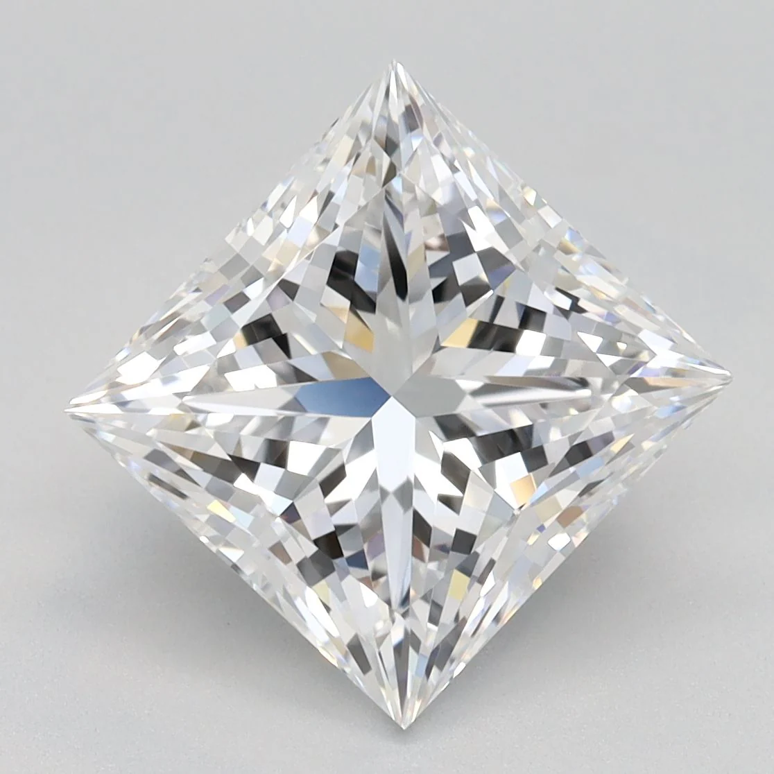 3.42 Carat D-VVS1 Princess Lab Diamond