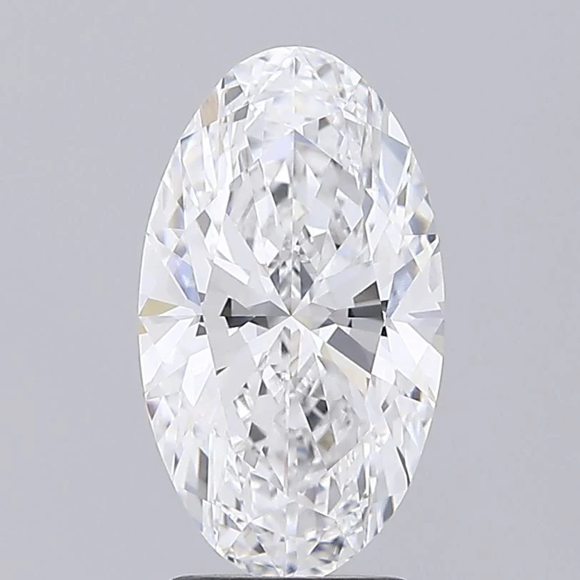 3 Carat D-VVS2 Oval Lab Diamond