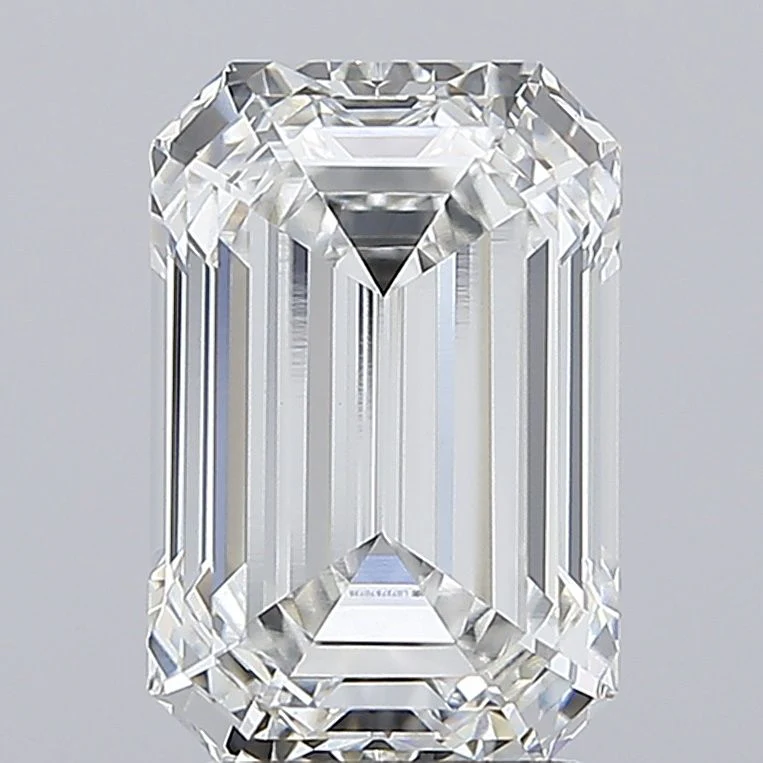 4.07 Carat F-VVS2 Emerald Lab Diamond