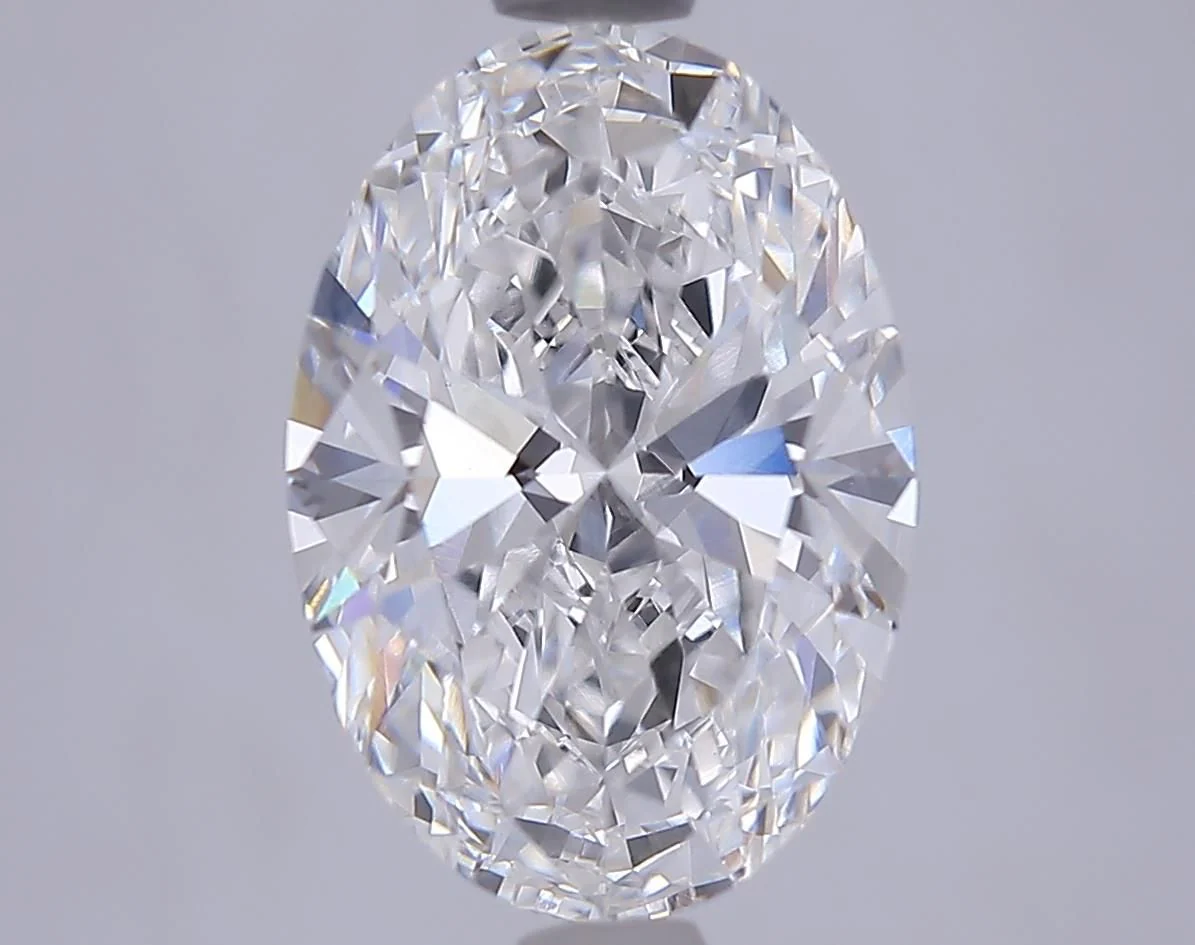 4.09 Carat D-VVS2 Oval Lab Diamond