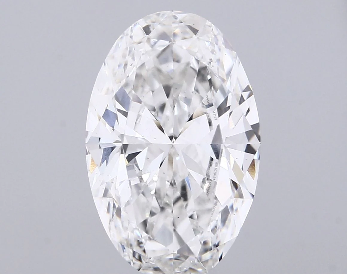 5.00 Carat F-VS2 Oval Lab Diamond