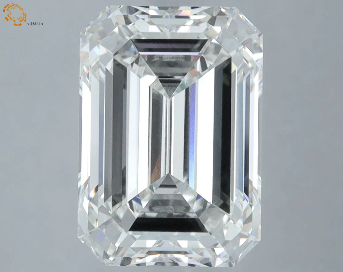 5.27 Carat G-VVS2 Emerald Lab Diamond