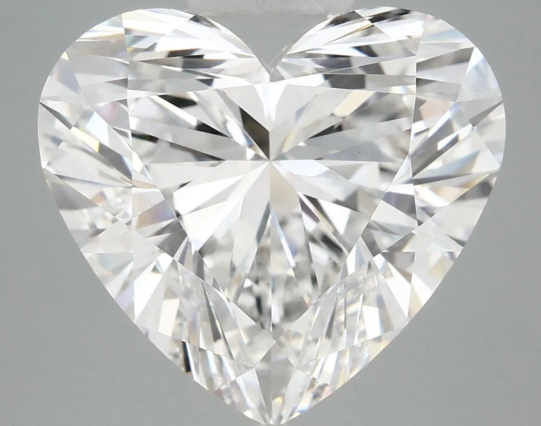 7.07 Carat D-VVS2 Heart Lab Diamond