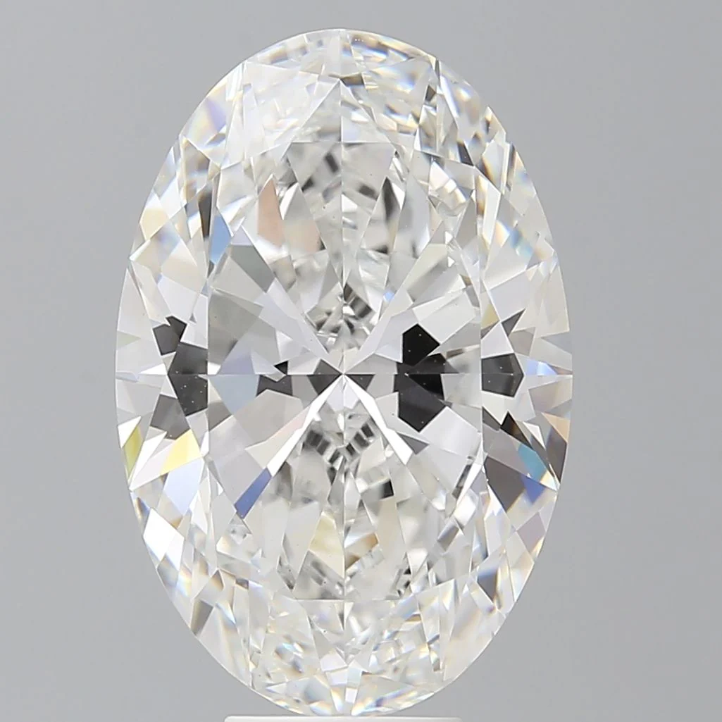 9 Carat F-VVS2 Oval Lab Diamond