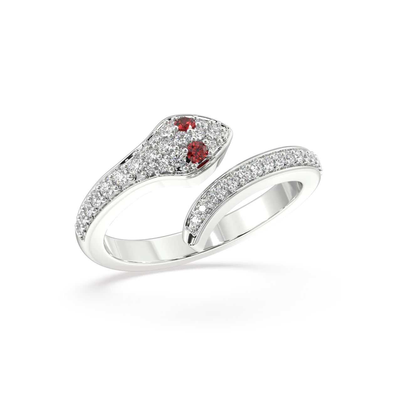 Crimson Serpent Diamond Ring - Image 10
