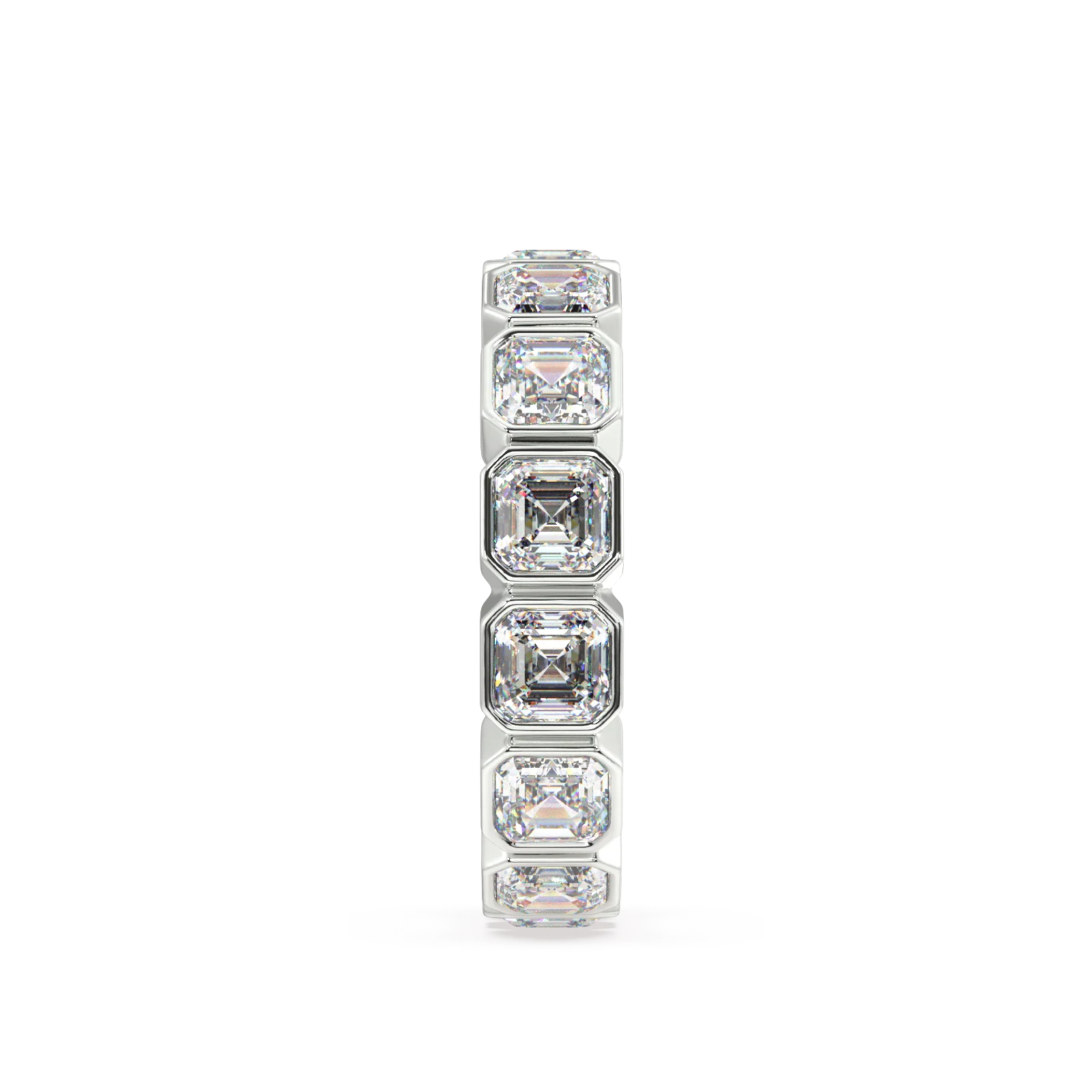 Elysees Asscher Classic Eternity Bands - 4ct - Image 13
