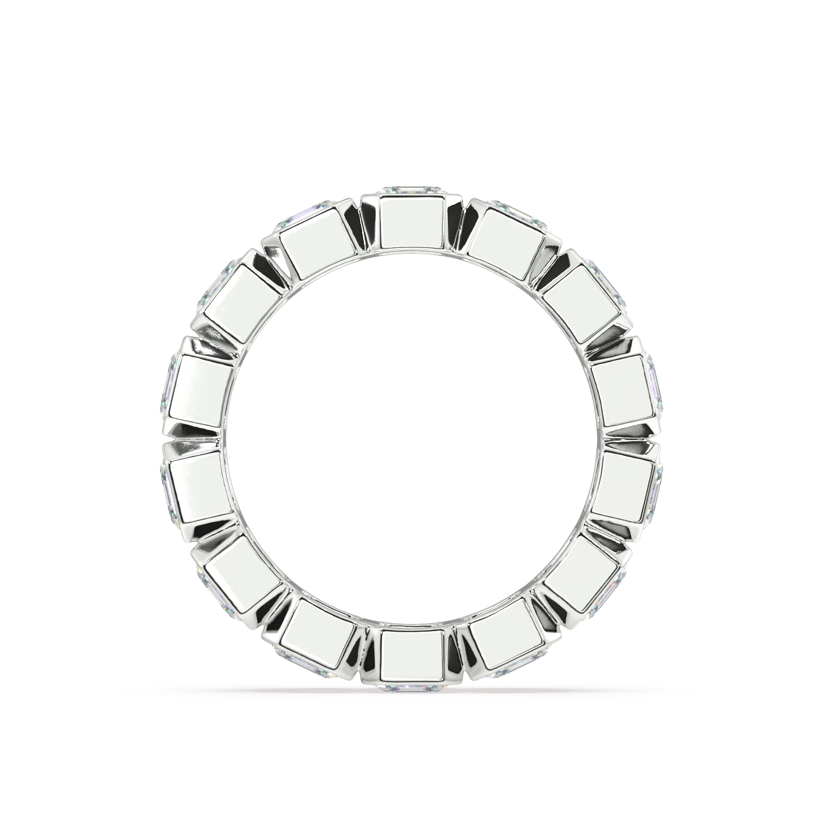 Elysees Asscher Classic Eternity Bands - 4ct - Image 17