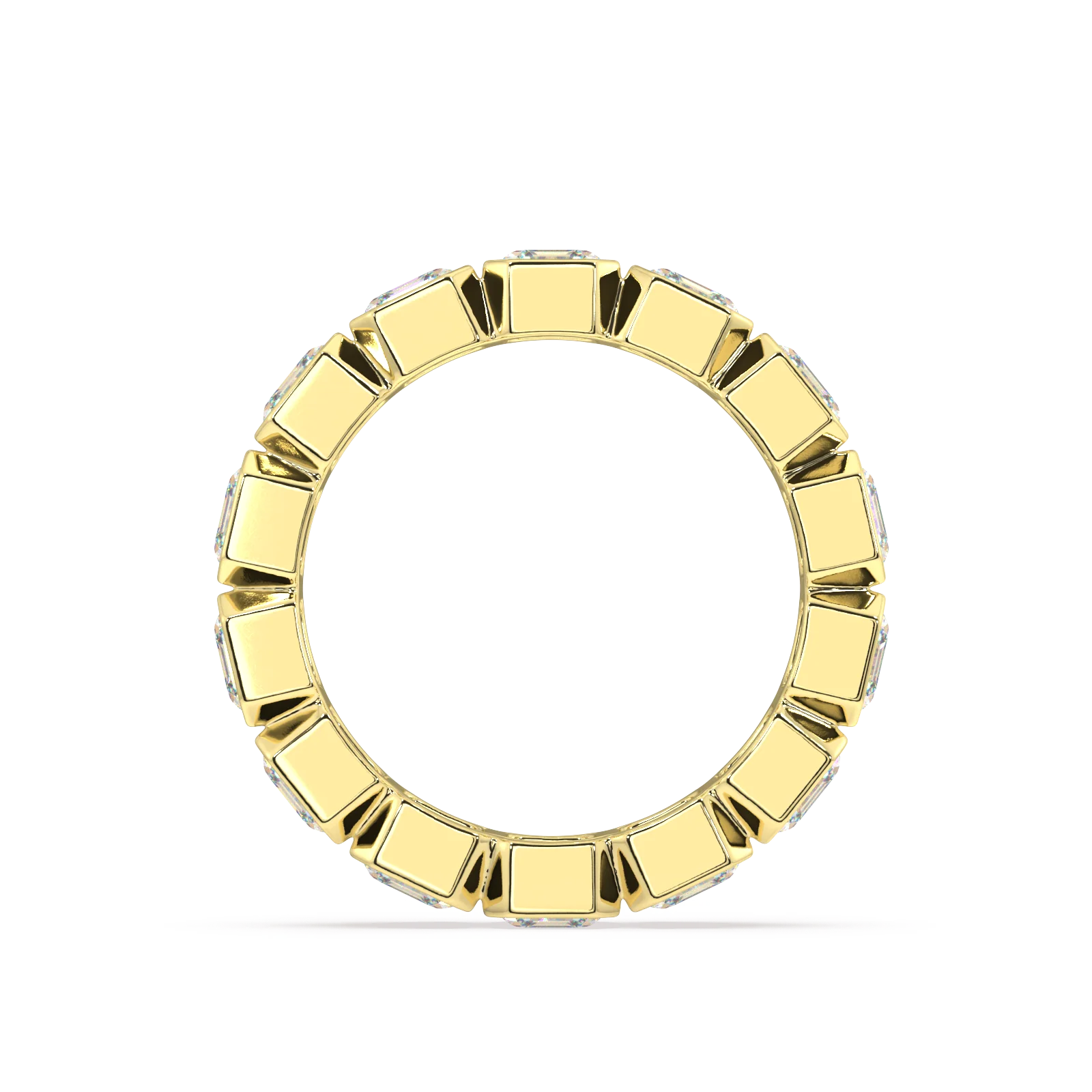 Elysees Asscher Classic Eternity Bands - 4ct - Image 3