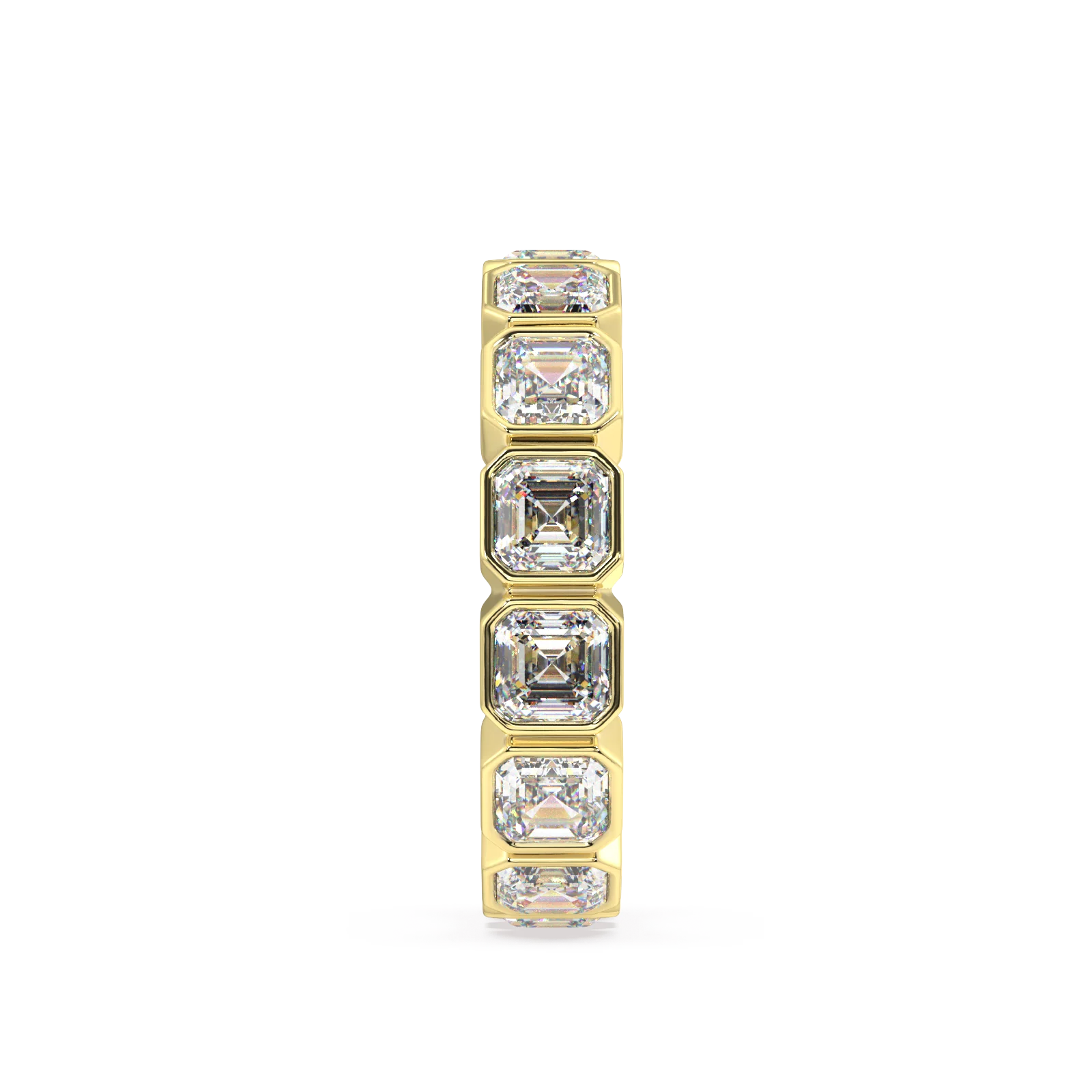 Elysees Asscher Classic Eternity Bands - 4ct - Image 4