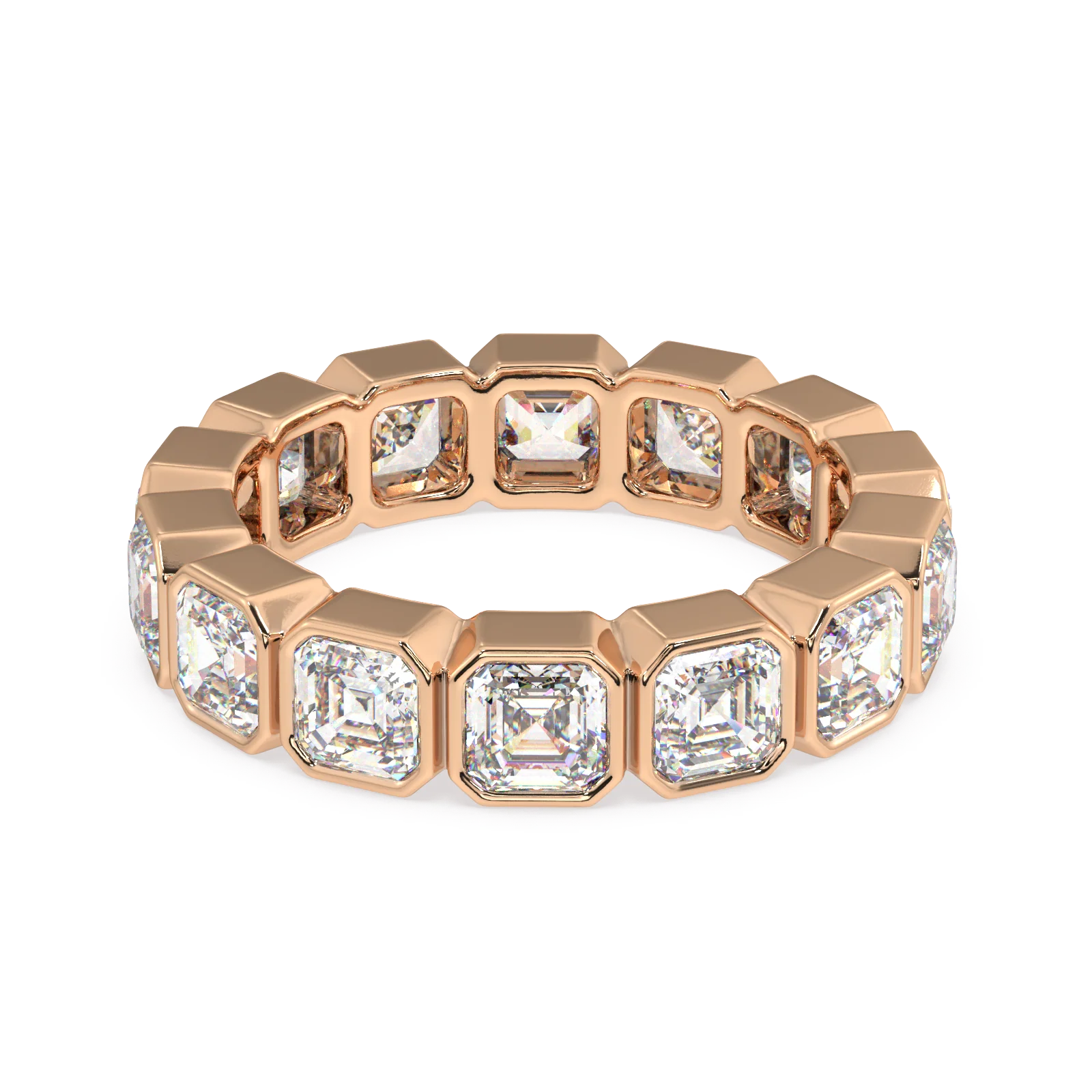 Elysees Asscher Classic Eternity Bands - 4ct - Image 6
