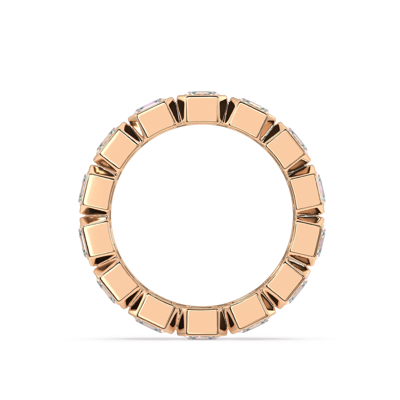 Elysees Asscher Classic Eternity Bands - 4ct - Image 8