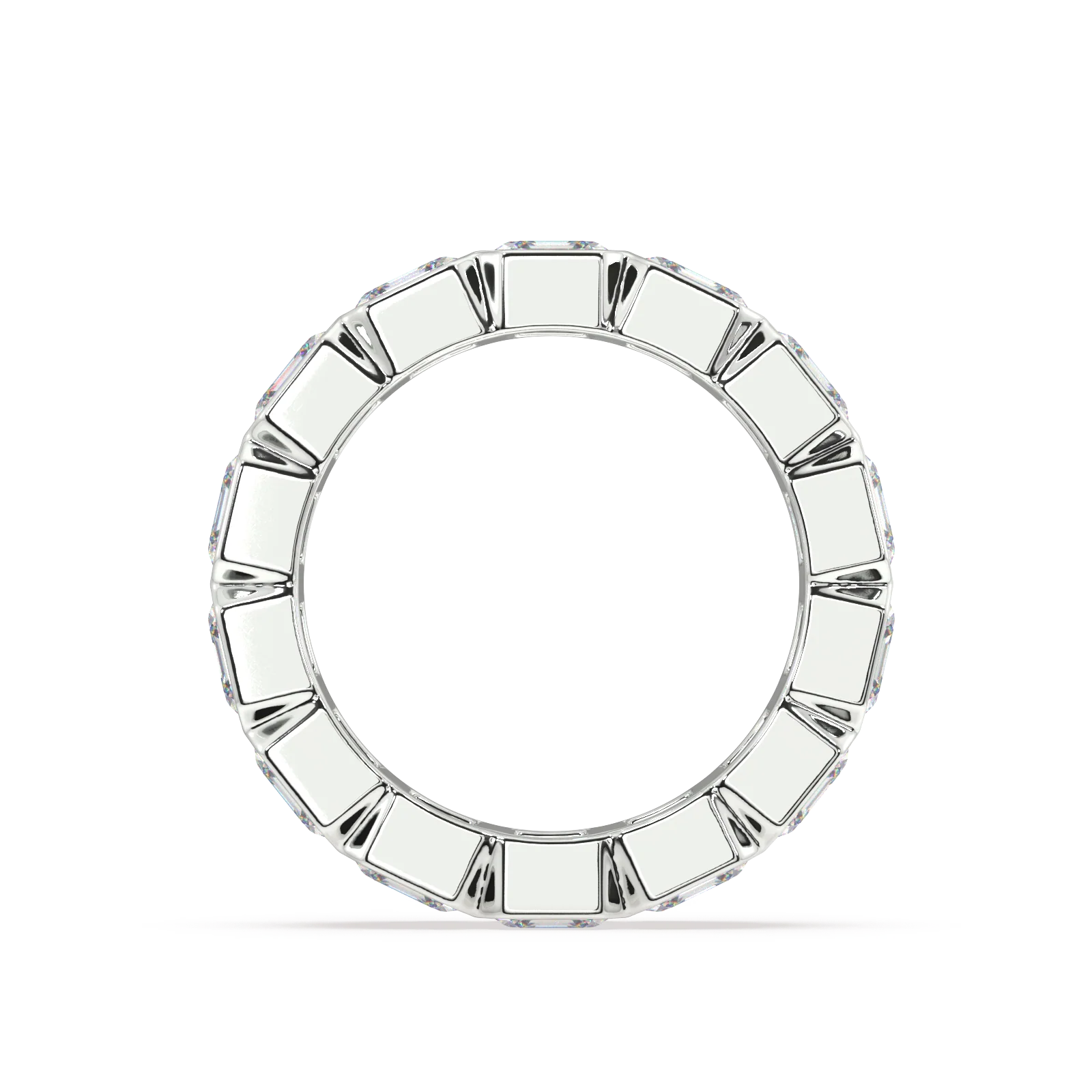 Elysees Asscher Classic Eternity Bands - 7ct - Image 18