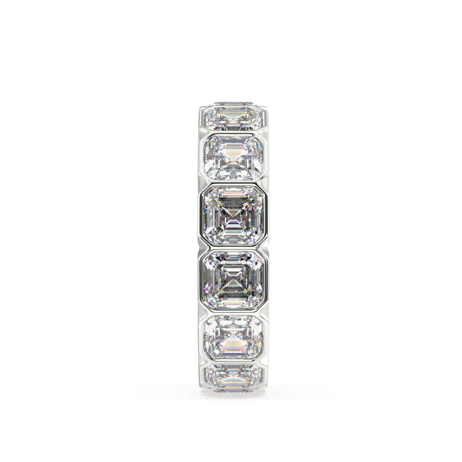 Elysees Asscher Classic Eternity Bands - 7ct - Image 19