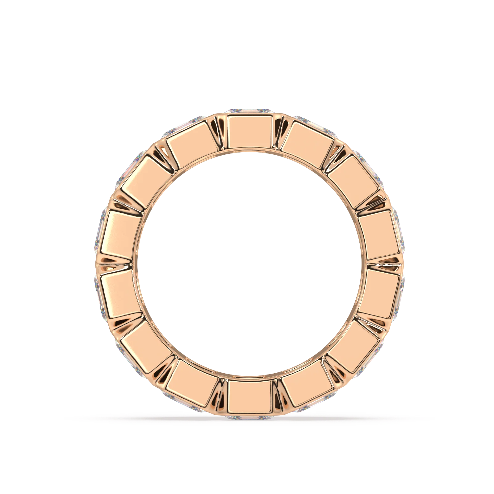 Elysees Asscher Classic Eternity Bands - 7ct - Image 8