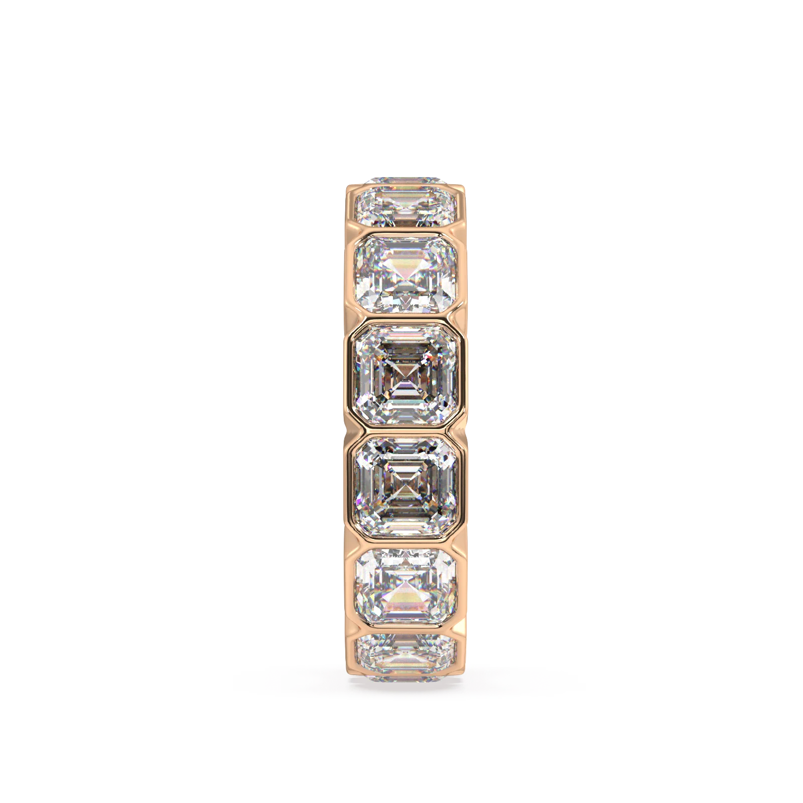 Elysees Asscher Classic Eternity Bands - 7ct - Image 9