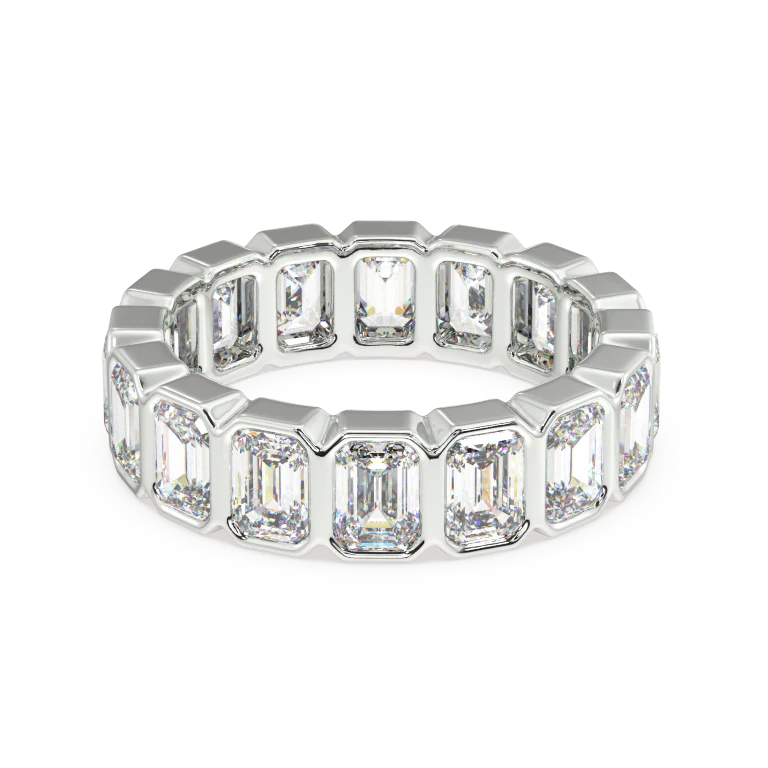 Elysees Emerald Classic Eternity Bands - 7ct - Image 7