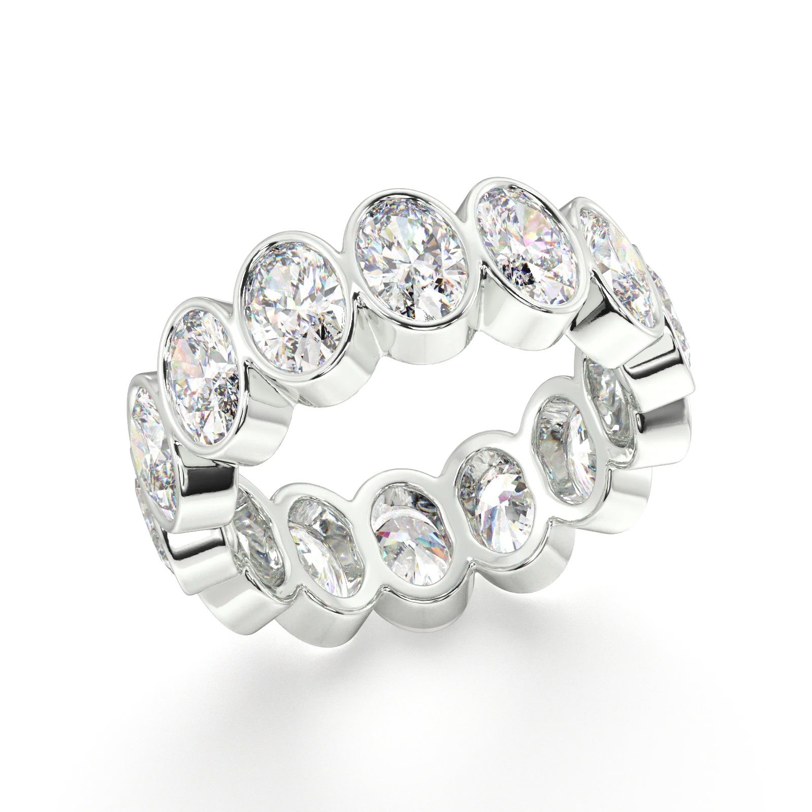Elysees Oval Classic Eternity Bands - 5ct - Image 12