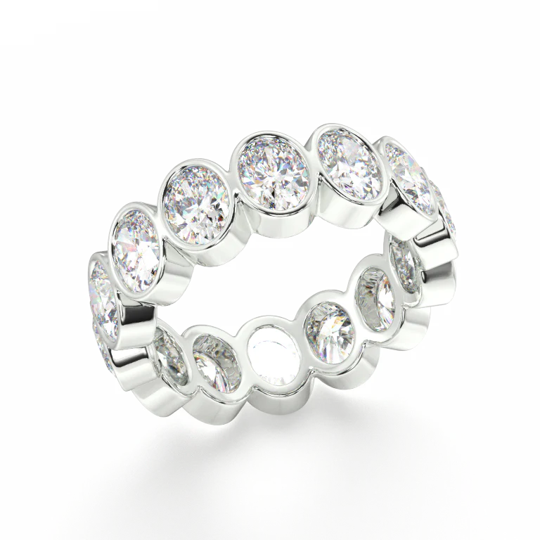 Elysees Oval Classic Eternity Bands - 5ct - Image 6