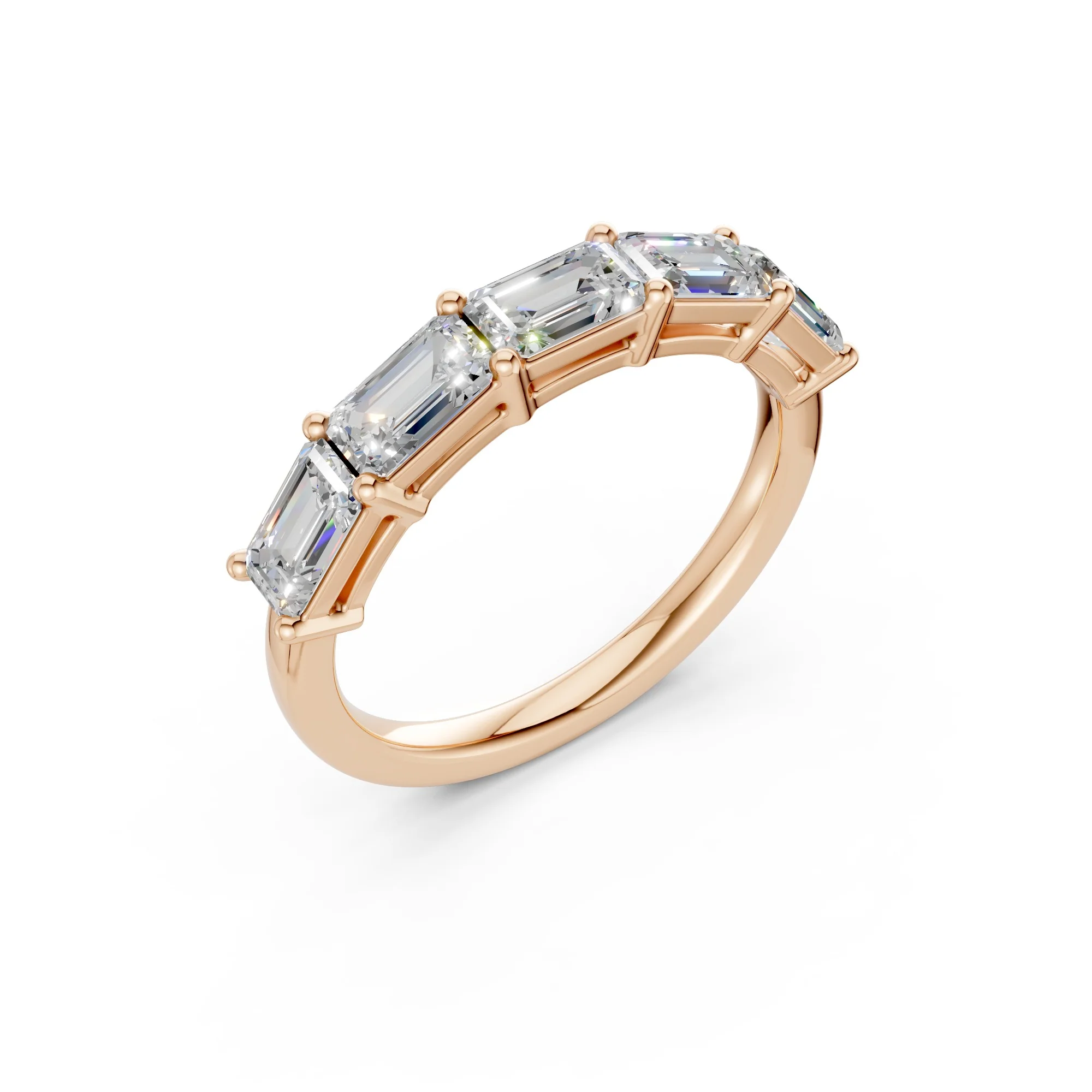 The Fifth Avenue Five — Emerald Cut Band (2ct TW) - Image 10