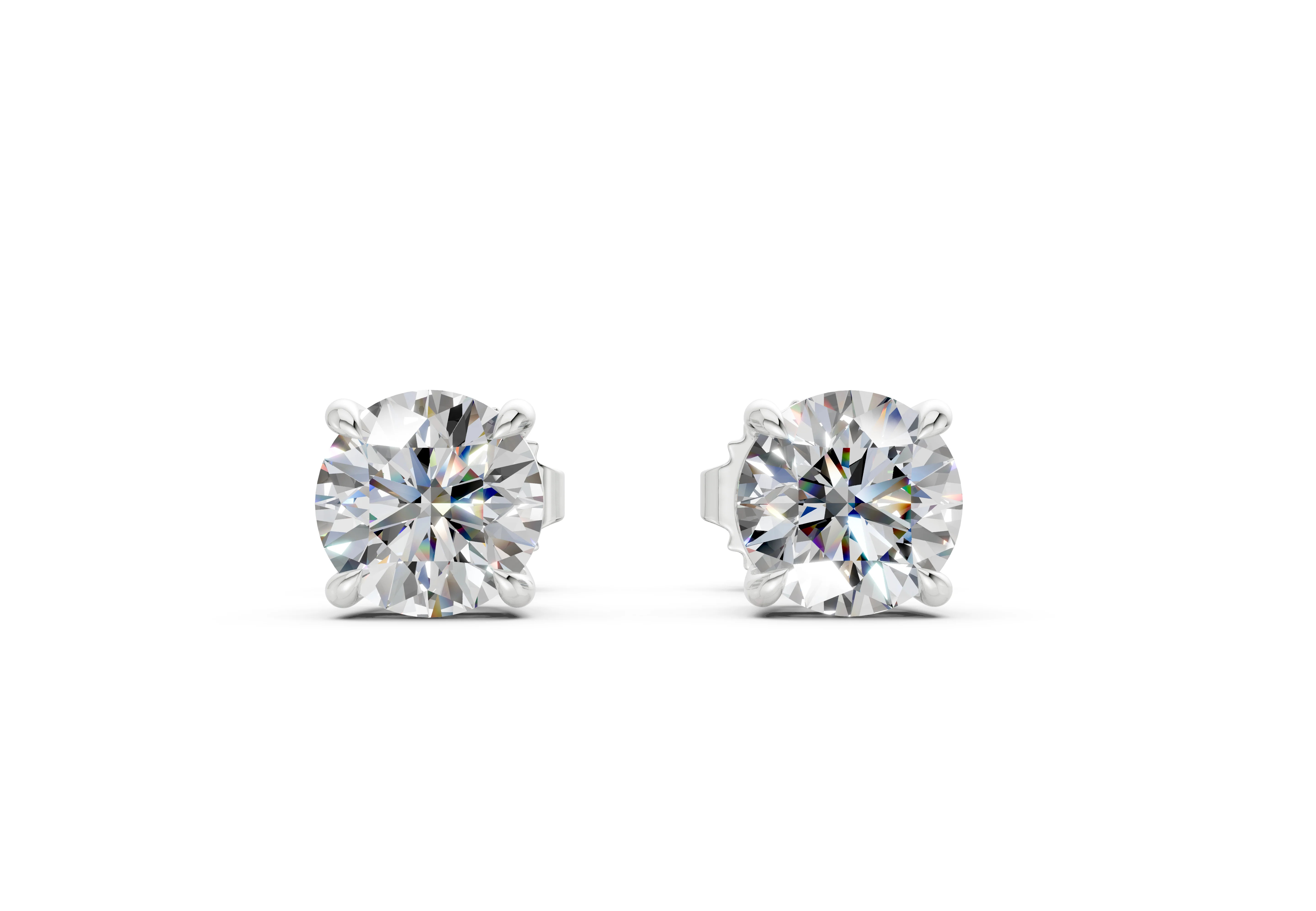 Geneva Classic Diamond Round Cut Studs - D VVS1 - Image 5