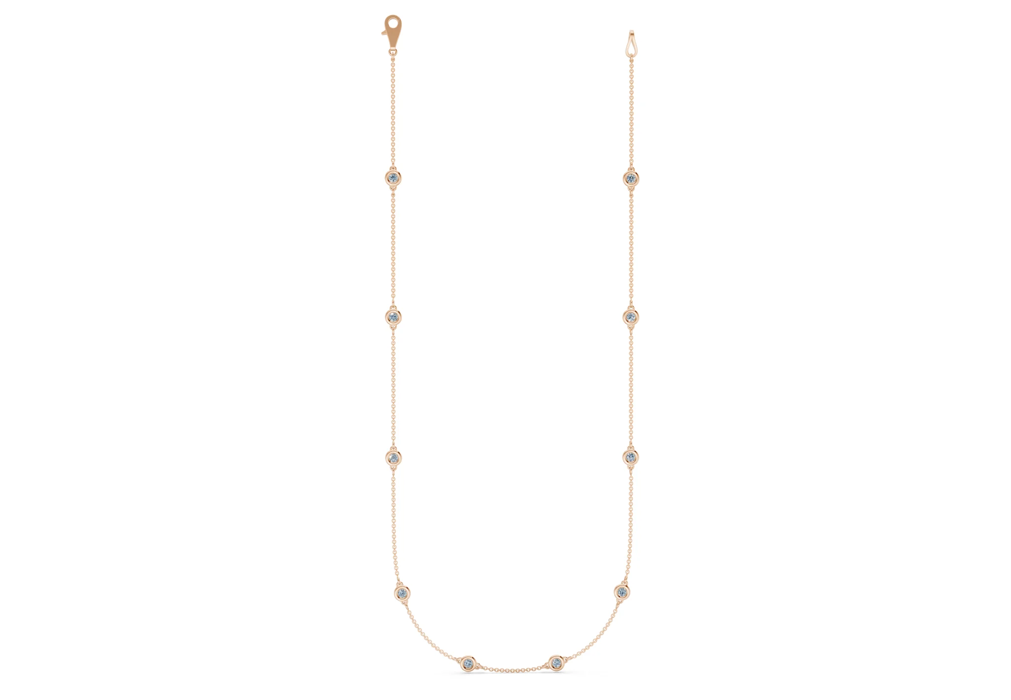 Harmony Blue Diamond Stationed Necklace 1½ Carat Total Wt. - Image 4