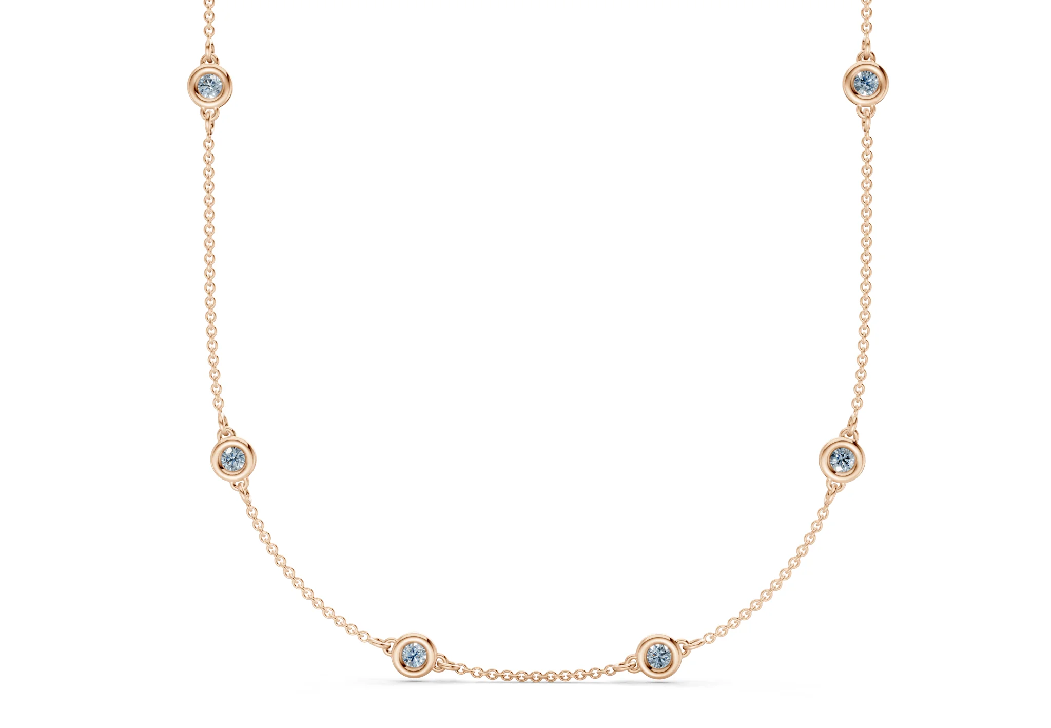 Harmony Blue Diamond Stationed Necklace 1½ Carat Total Wt. - Image 5