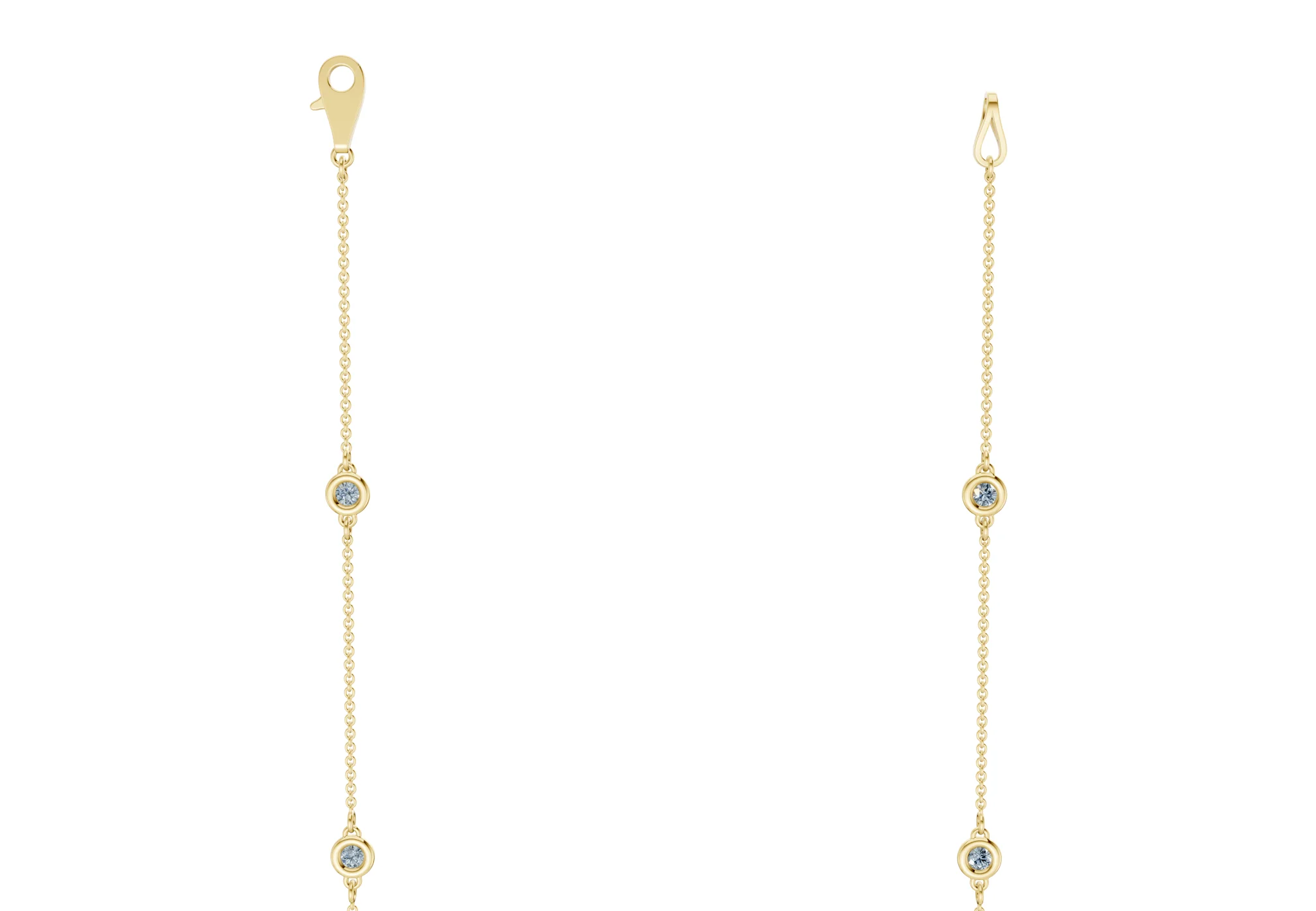 Harmony Blue Diamond Stationed Necklace 3½ Carat Total Wt. - Image 3