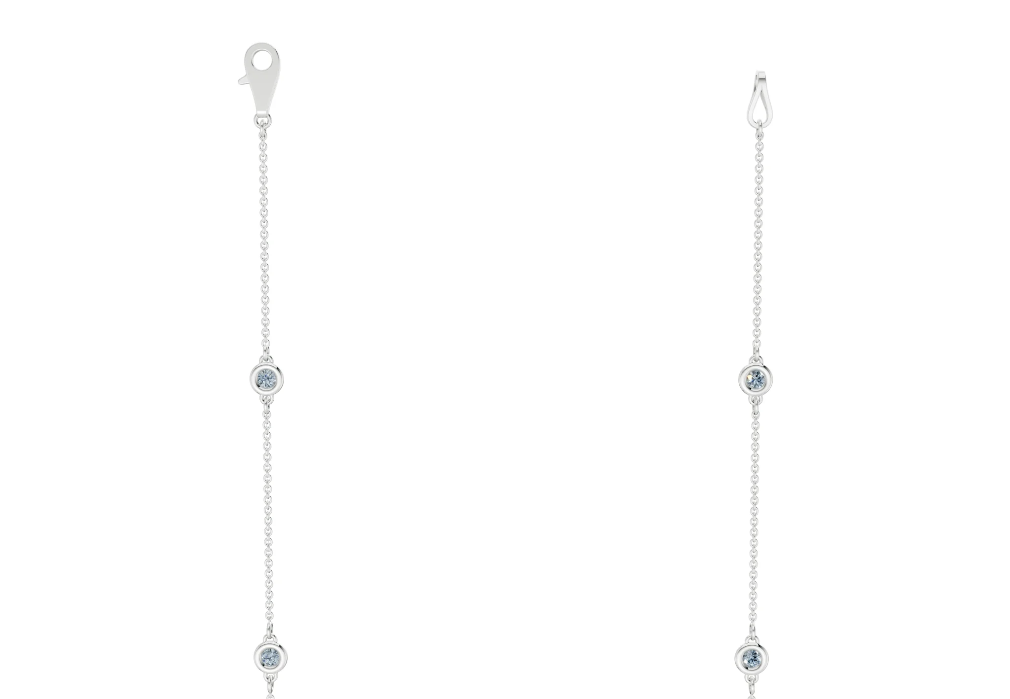 Harmony Blue Diamond Stationed Necklace 3½ Carat Total Wt. - Image 9