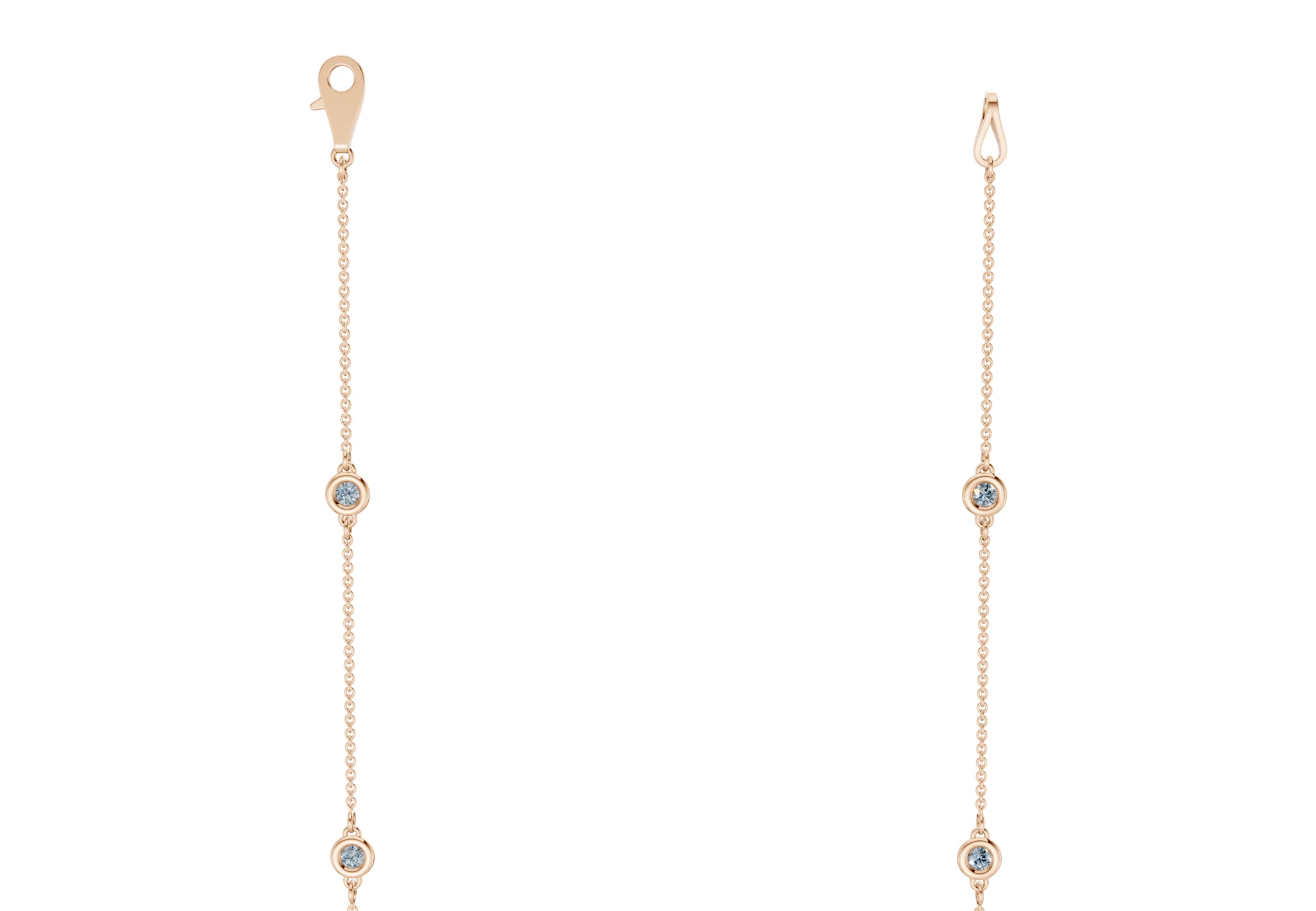 Harmony Blue Diamond Stationed Necklace ½ Carat Total Wt. - Image 6