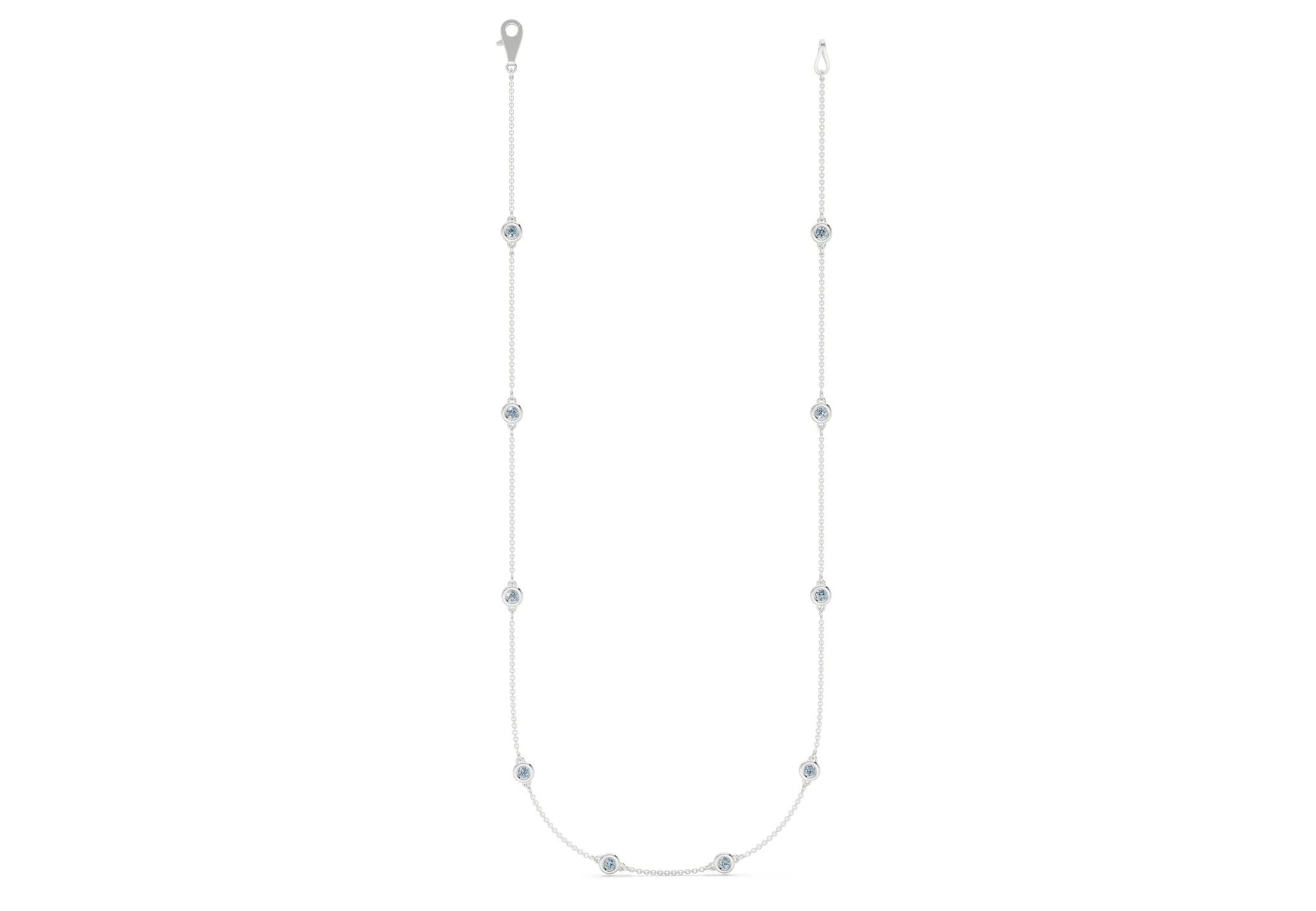 Harmony Blue Diamond Stationed Necklace ½ Carat Total Wt. - Image 7