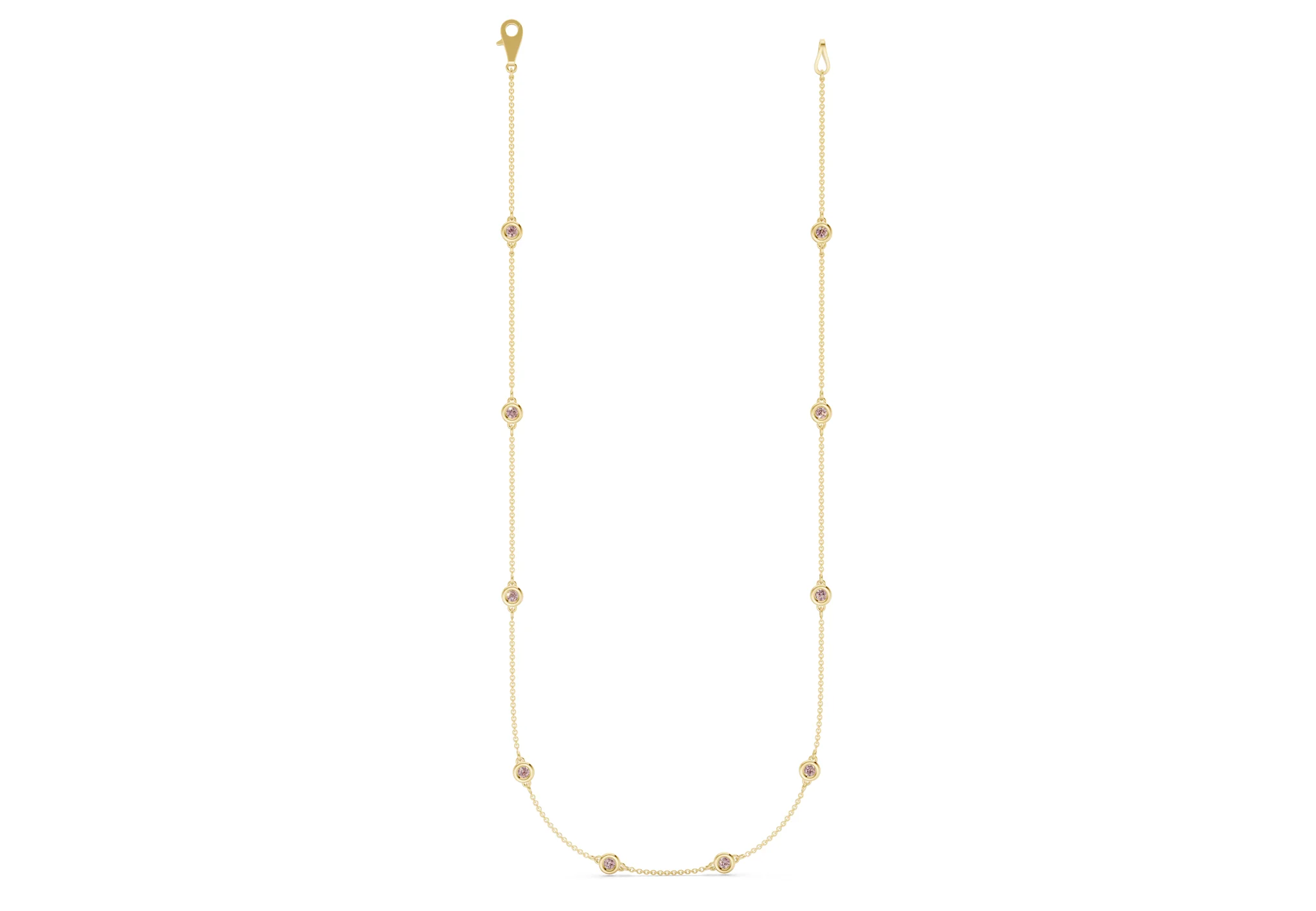 Harmony Pink Diamond Stationed Necklace 1½ Carat Total Wt.