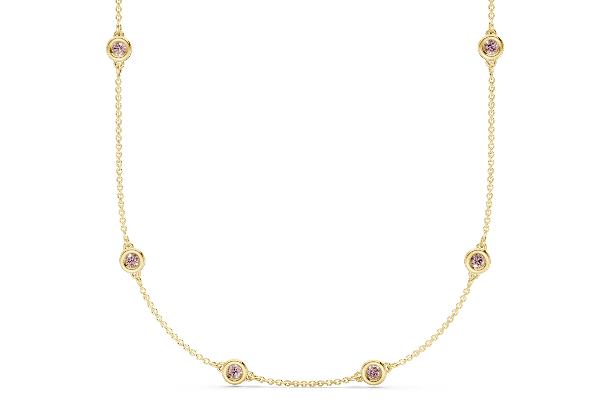 Harmony Pink Diamond Stationed Necklace 2½ Carat Total Wt. - Image 2