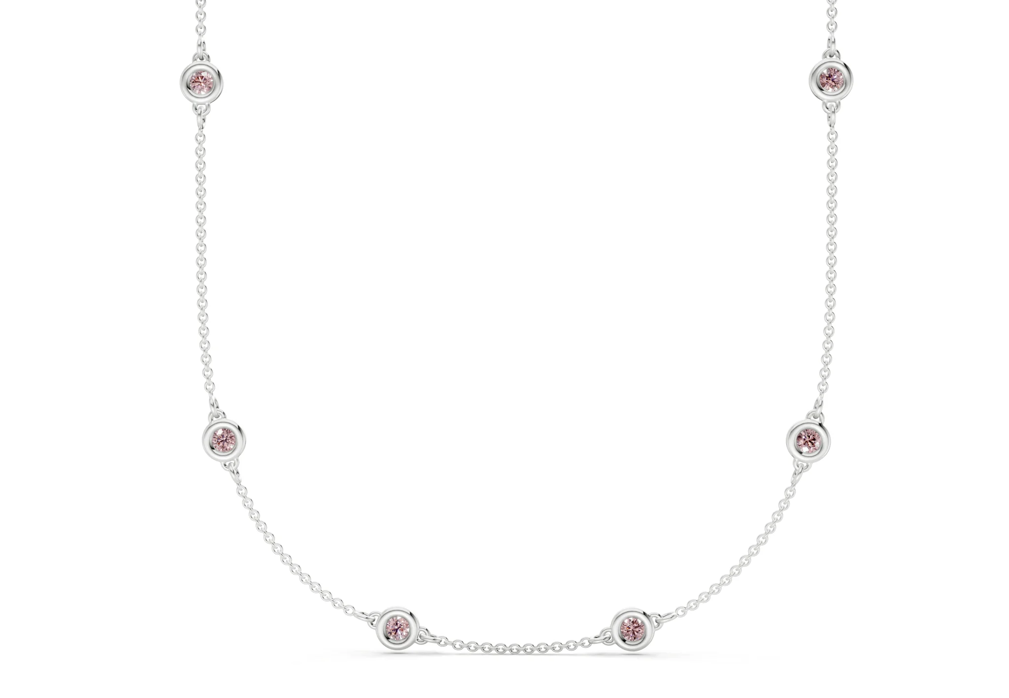 Harmony Pink Diamond Stationed Necklace 2½ Carat Total Wt. - Image 8
