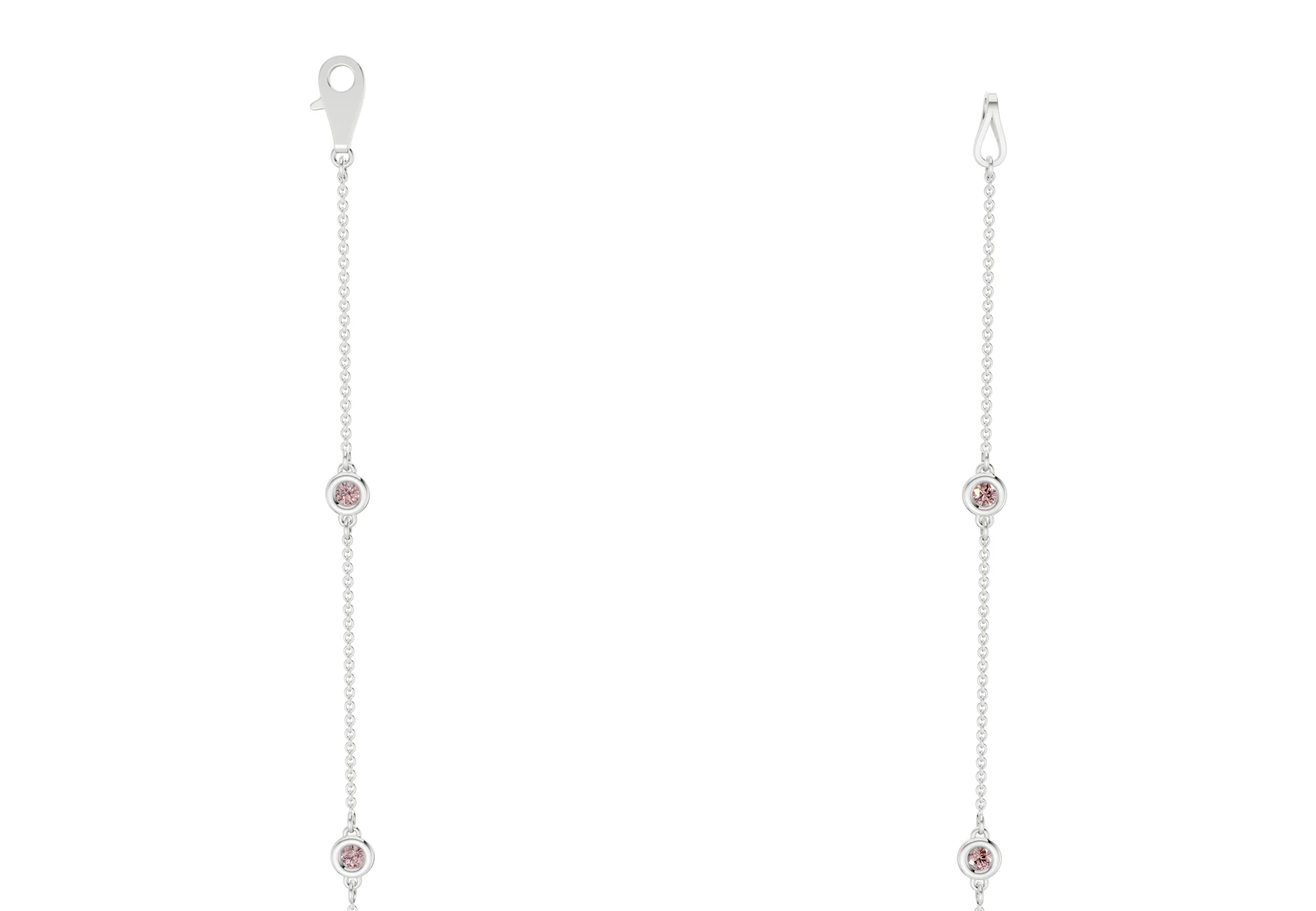 Harmony Pink Diamond Stationed Necklace 2½ Carat Total Wt. - Image 9