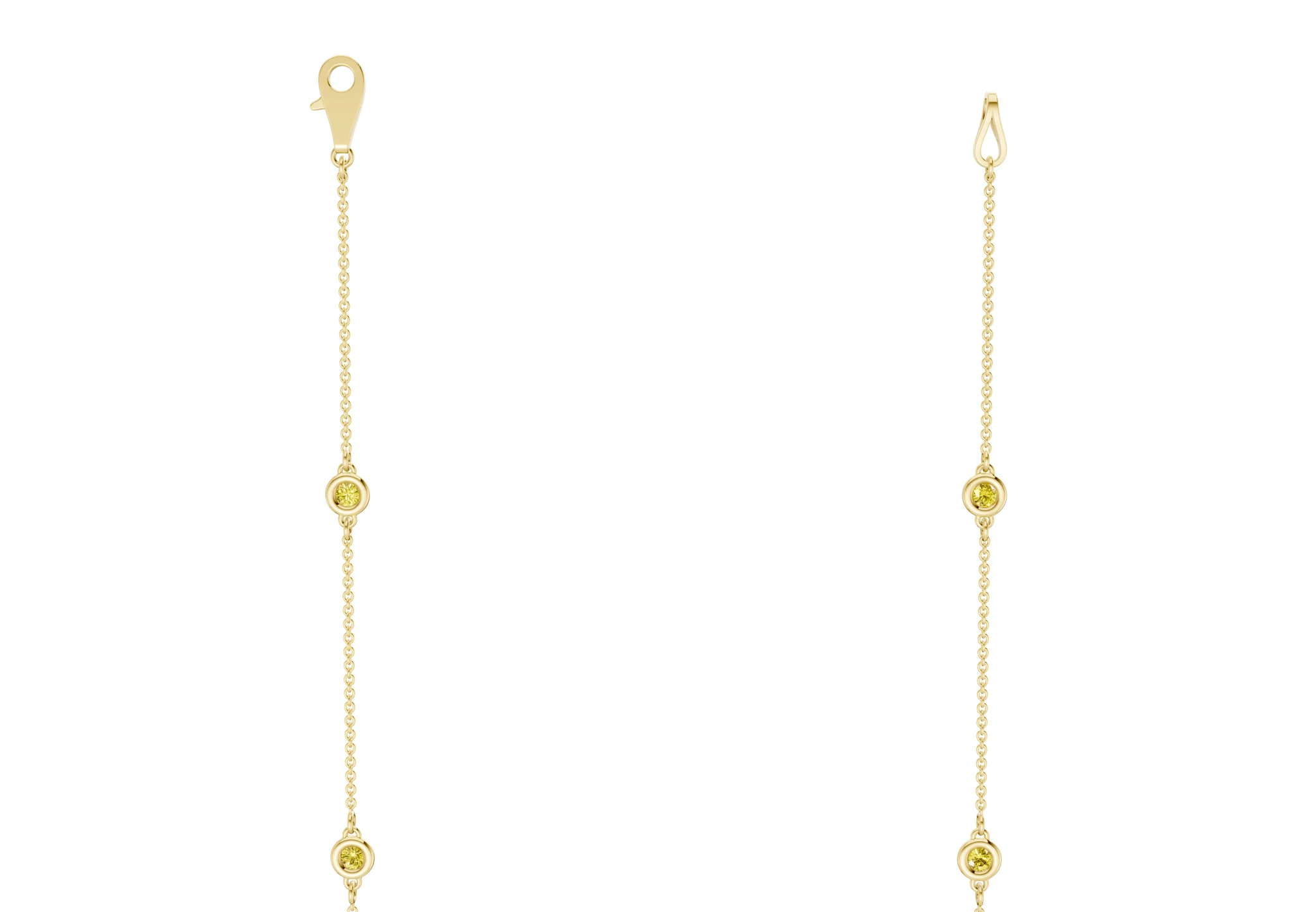 Harmony Yellow Diamond Stationed Necklace 2½ Carat Total Wt. - Image 3