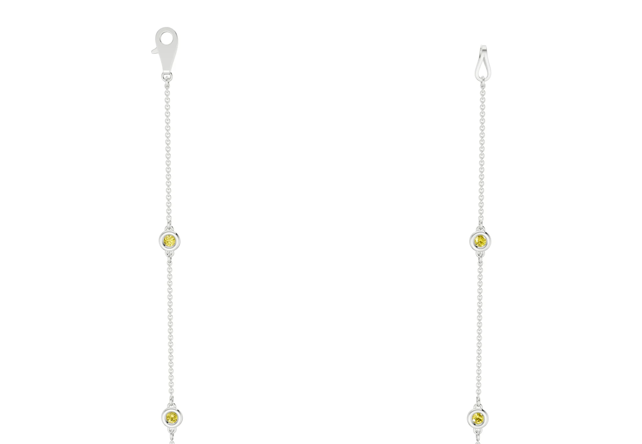 Harmony Yellow Diamond Stationed Necklace 2½ Carat Total Wt. - Image 9