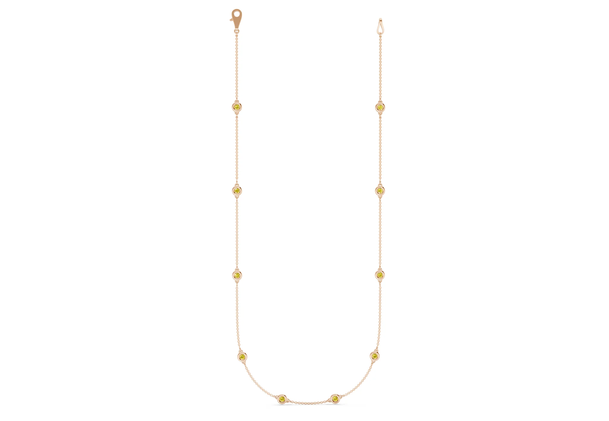 Harmony Yellow Diamond Stationed Necklace ½ Carat Total Wt. - Image 4