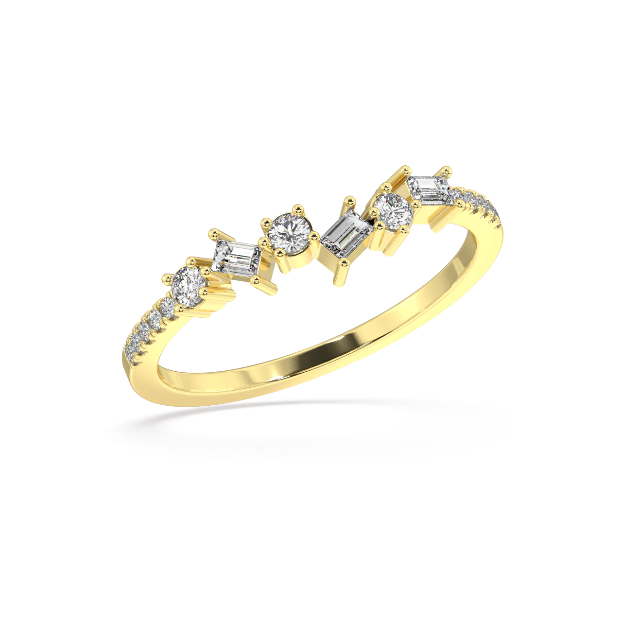 Marlowe Baguette Diamond Ring - Image 2