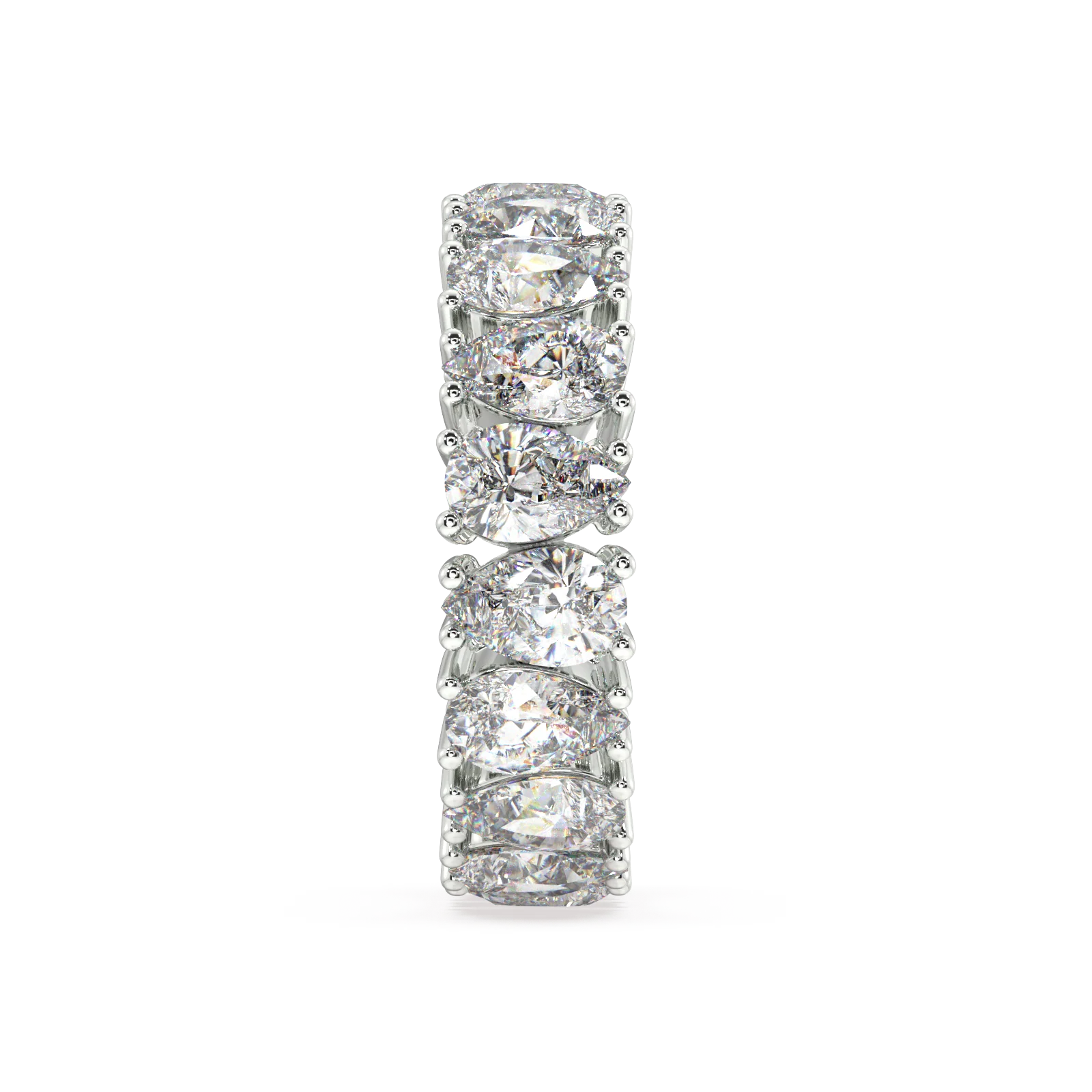 Melrose Pear Classic Eternity Bands - 6ct - Image 14