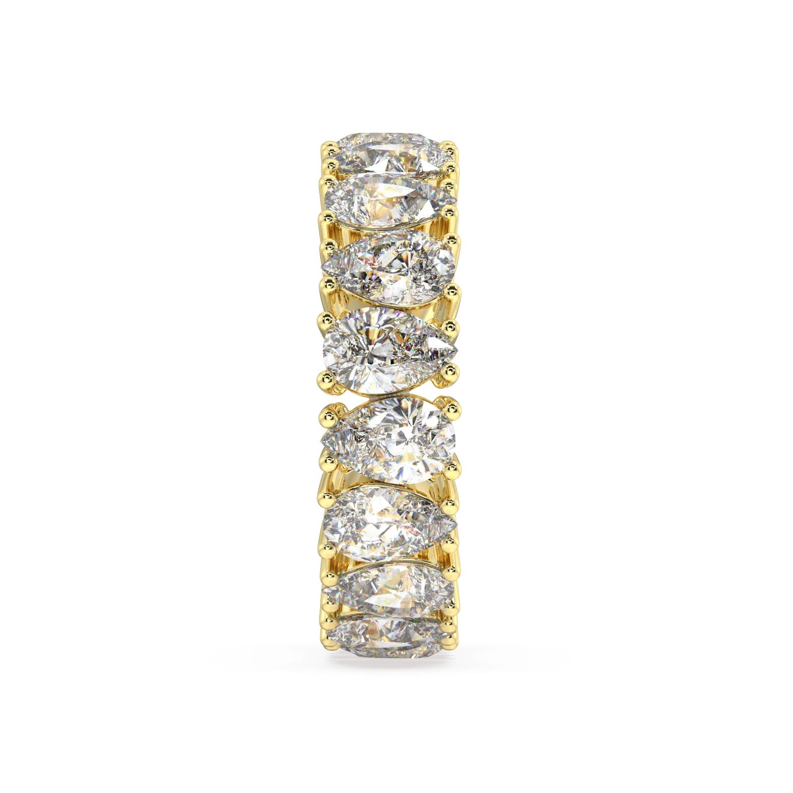 Melrose Pear Classic Eternity Bands - 6ct - Image 4