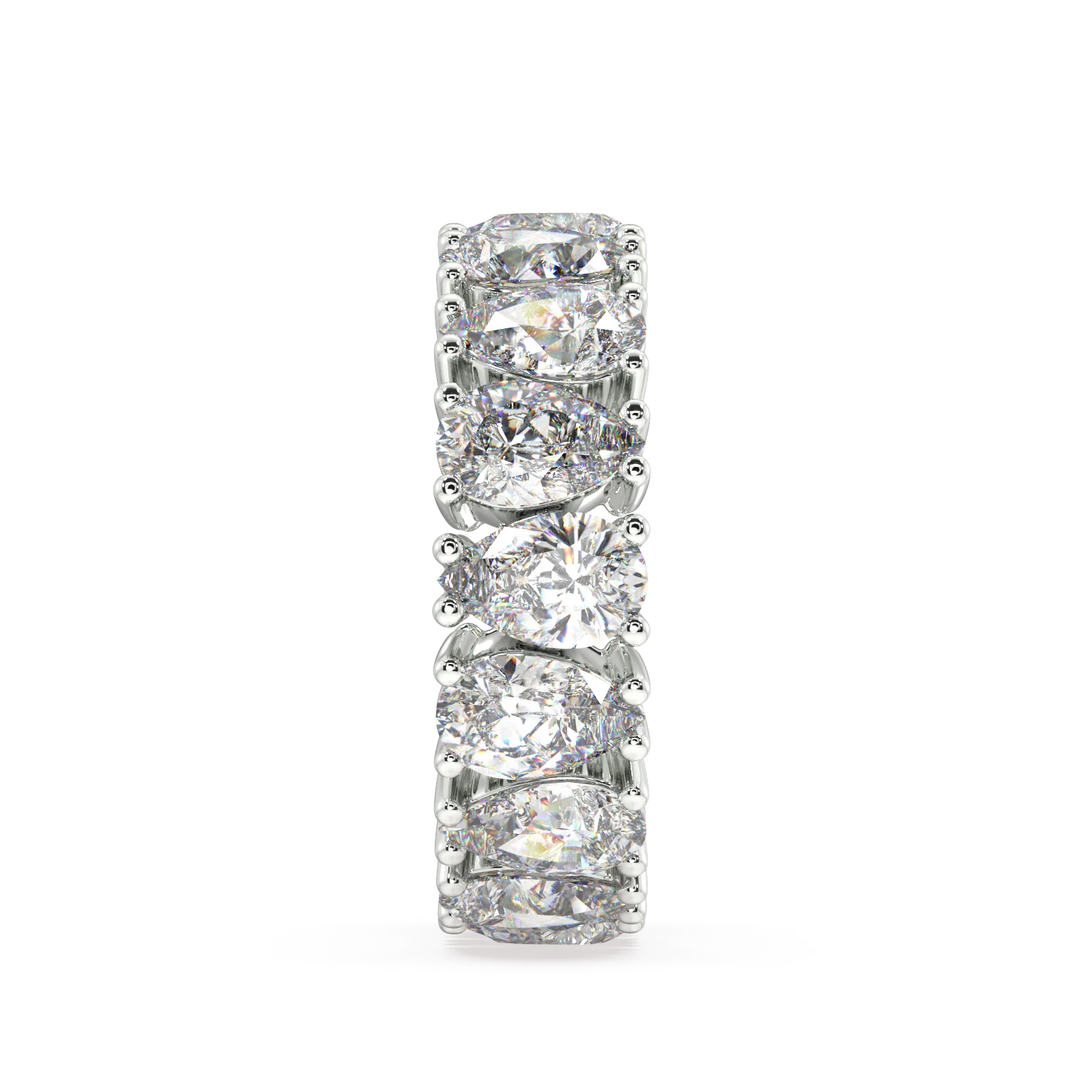Melrose Pear Classic Eternity Bands - 8ct - Image 14