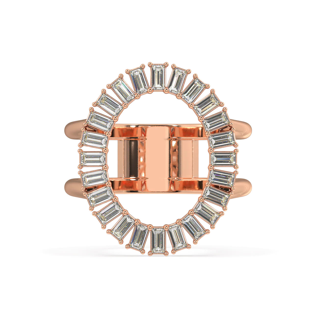 Octavia Baguette Diamond Ring - Image 6